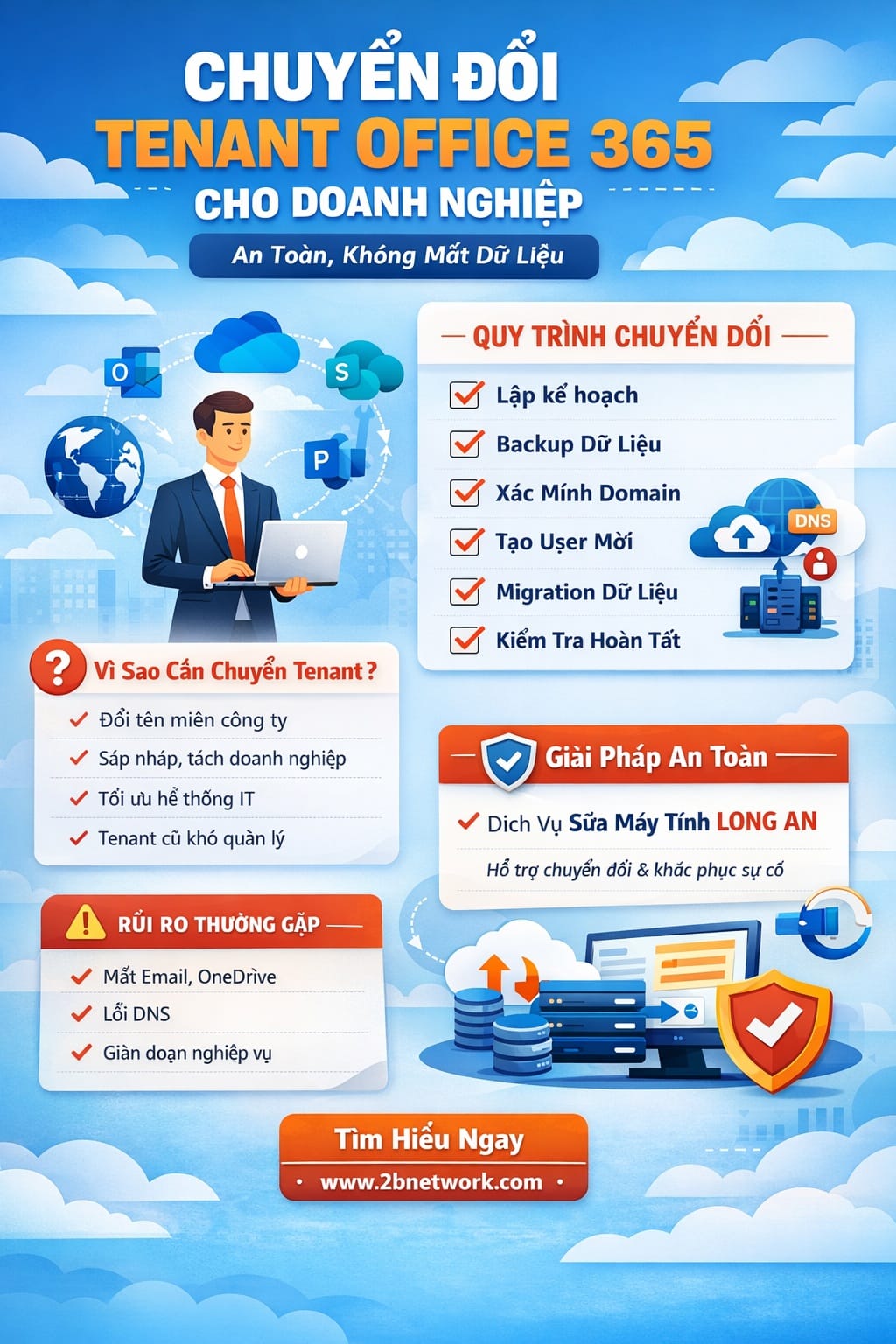 Chuyển Đổi Tenant Office 365 Cho Doanh Nghiệp An Toàn