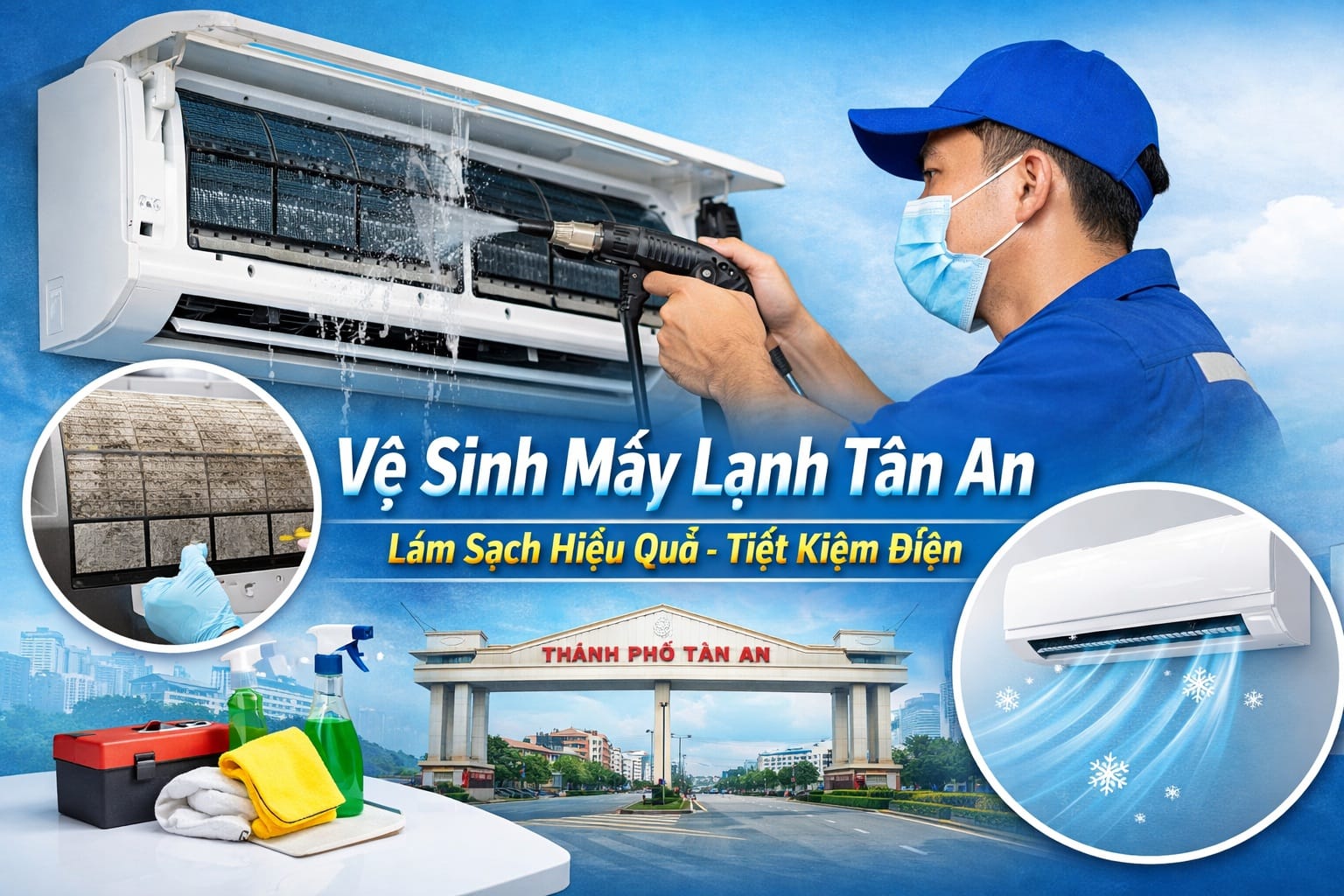vệ sinh máy lạnh tân an